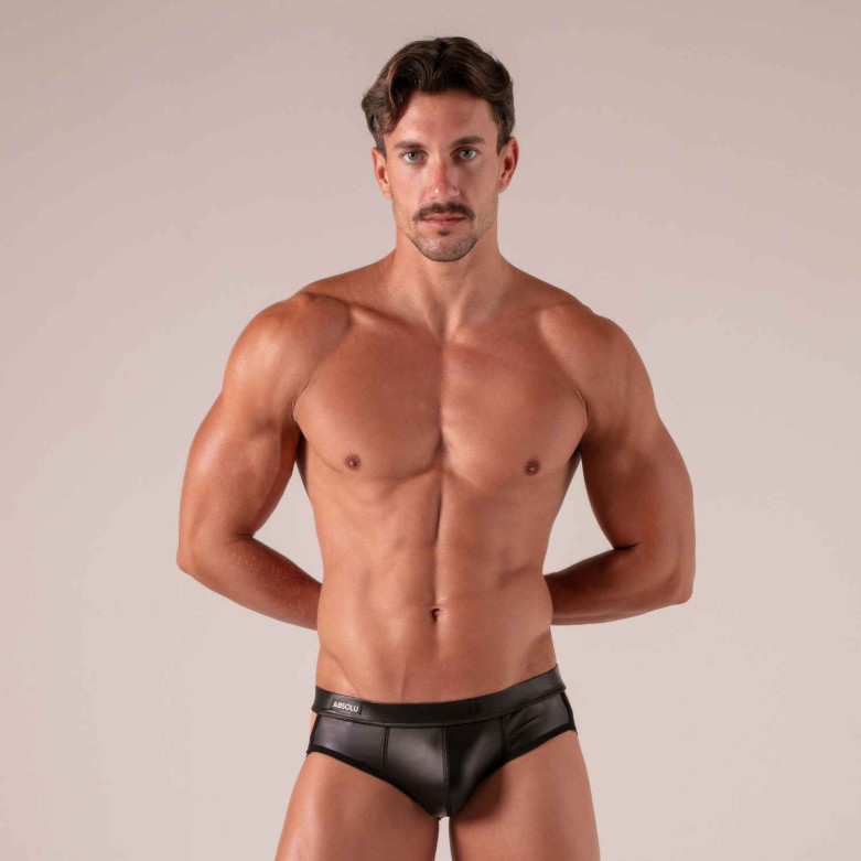 Jockstrap Sexy Homme – Slip à Sangles Effet Cuir Provocant | Absolu Male