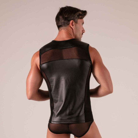 Débardeur Faux Cuir Homme – Débardeur Rebel Sexy & Ajusté | Absolu Male