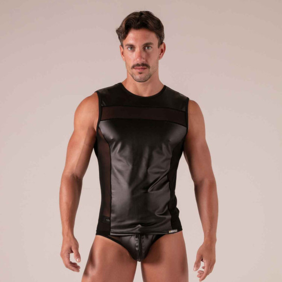 Débardeur Faux Cuir Homme – Débardeur Rebel Sexy & Ajusté | Absolu Male