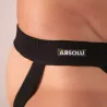 Laced Jockstrap with a big zoom on logo