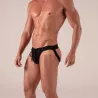 Laced jockstrap from the face