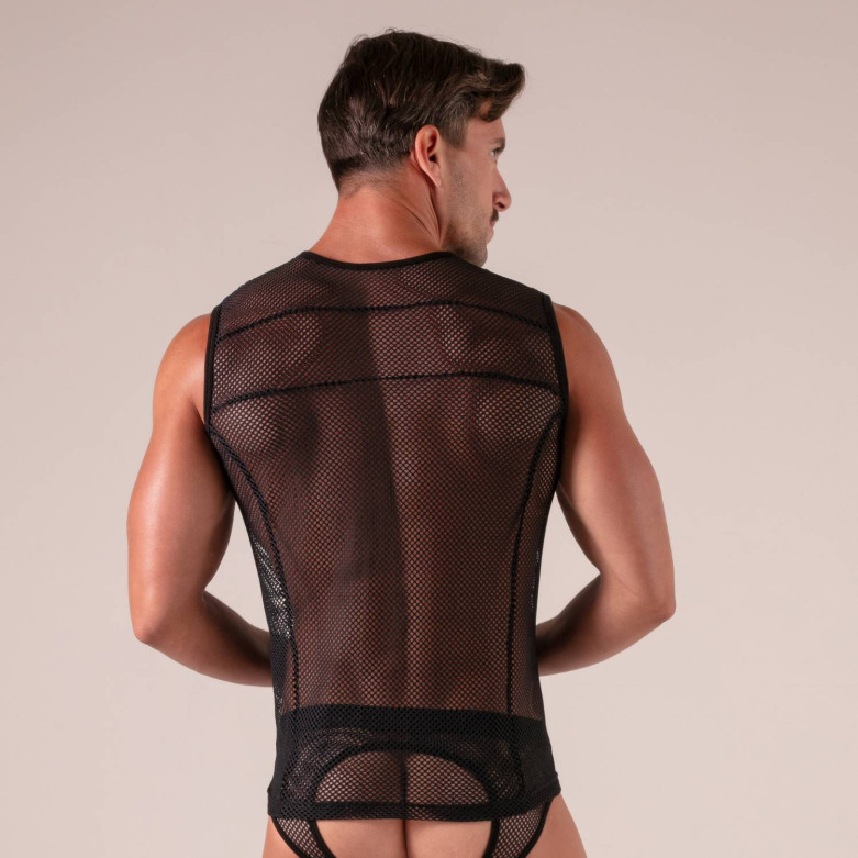 Débardeur Erotique Mesh Homme – Débardeur Séduction Sexy & Transparent | Absolu Male