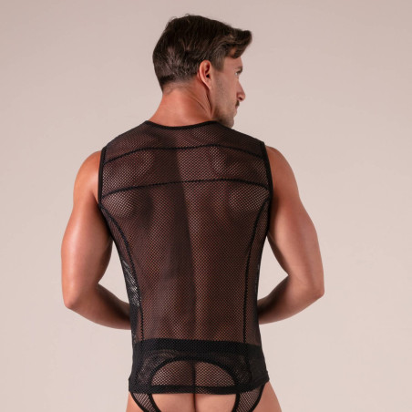 Débardeur Erotique Mesh Homme – Débardeur Séduction Sexy & Transparent | Absolu Male