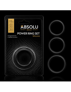 Set of 3 Cock Rings - Men's Accessories & Eroticwear | Absolu Male