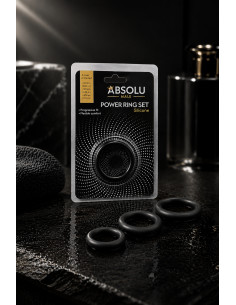 Ensemble de 3 anneaux pour le pénis - Accessoires masculins élégants | Absolu Male 2