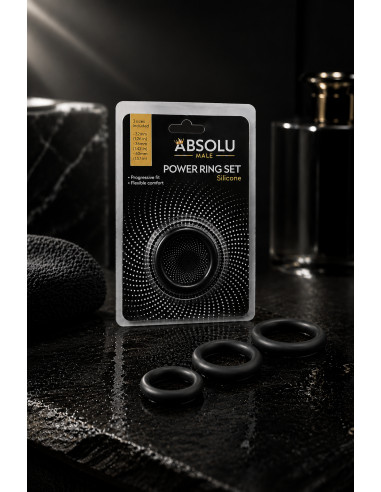 Set of 3 Cock Rings - Men's Accessories & Eroticwear | Absolu Male
