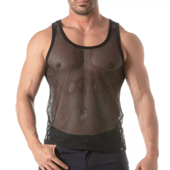 Circuit Fishnet Tank Top